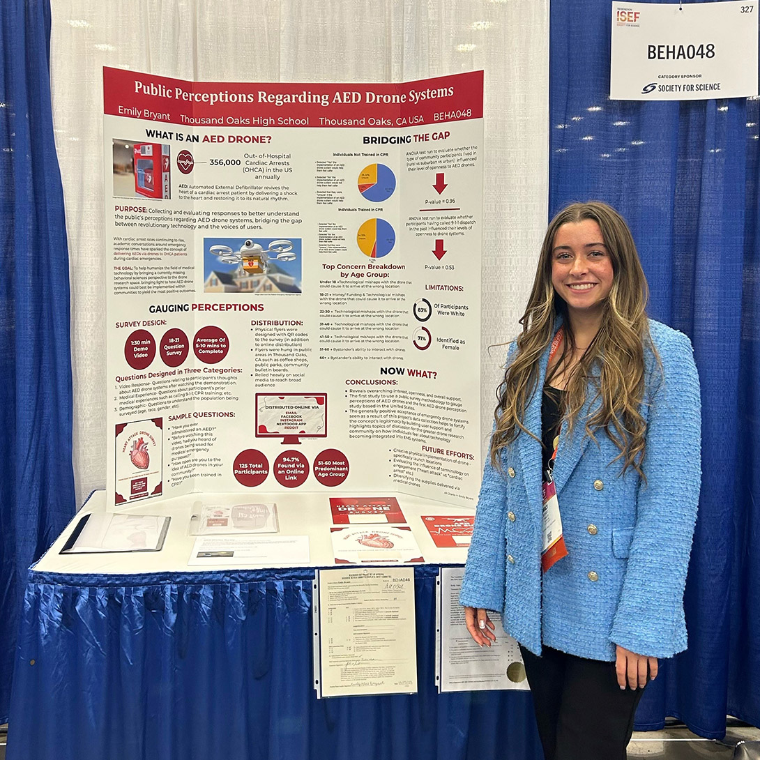 Emily of Thousand Oaks High is a Regeneron ISEF 2023 Society for